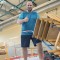 Fleißige Helfer beim Abbau der Geräte